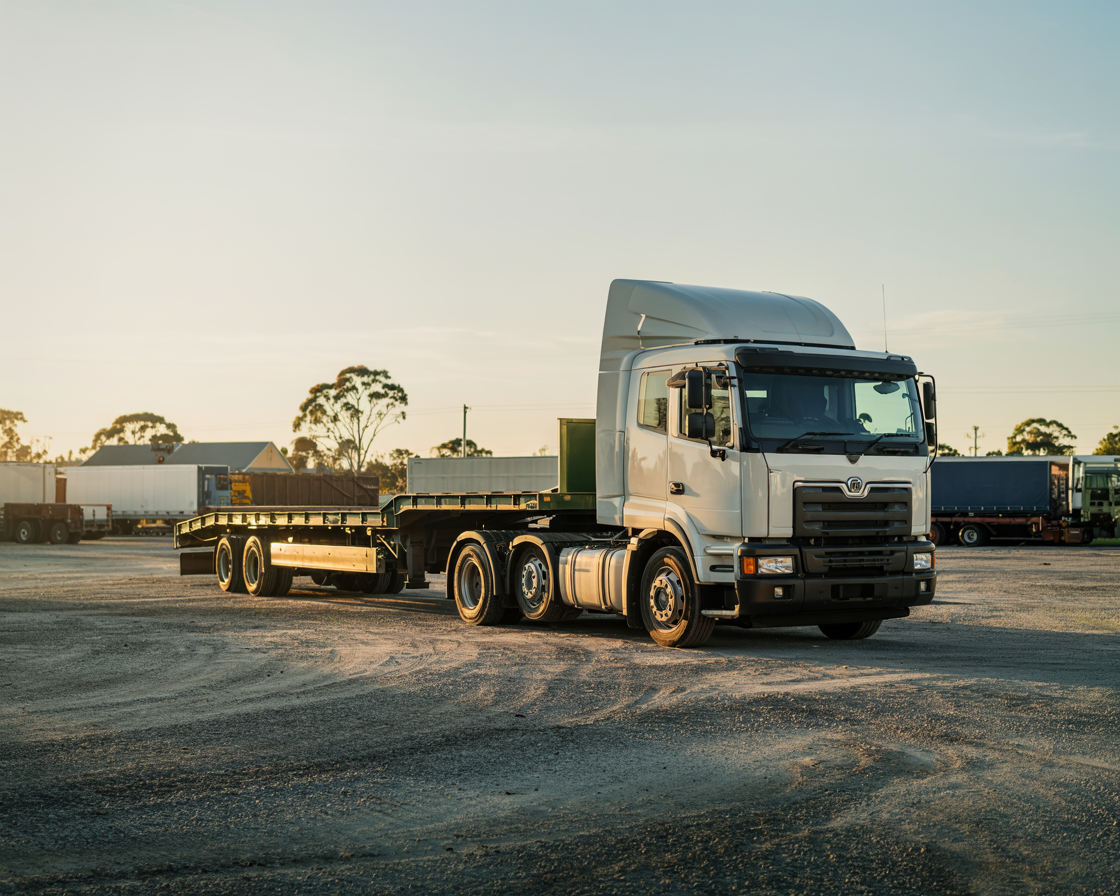 Flat top and machinery transport trailers
